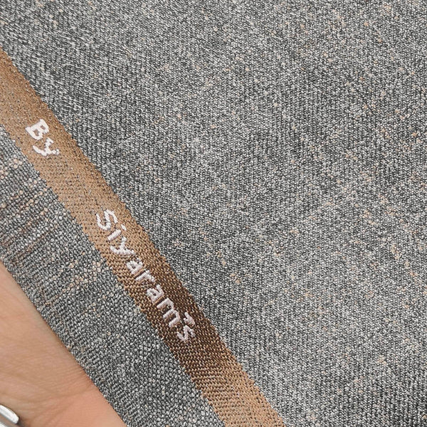 Trouser Fabric Siyaram PV Mild Check Thick Colour Dust Brown