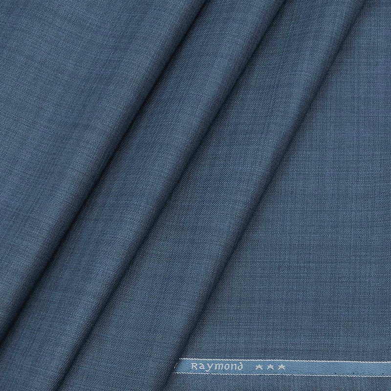 Trouser Fabric Raymond PV Check Colour Stone Blue