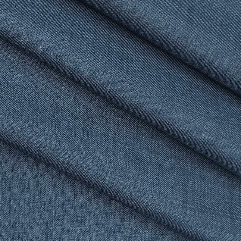 Trouser Fabric Raymond PV Check Colour Stone Blue