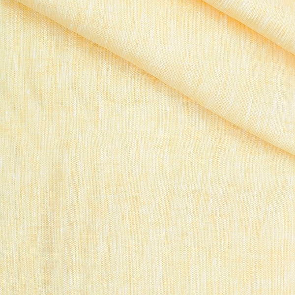 Shirt Fabric Raymond 60 LEA Pure Linen Solids Colour Light Yellow