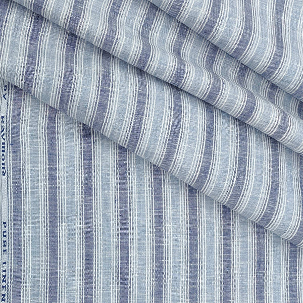 Shirt Fabric Raymond 60 LEA Pure Linen Lining Colour Bluish Grey