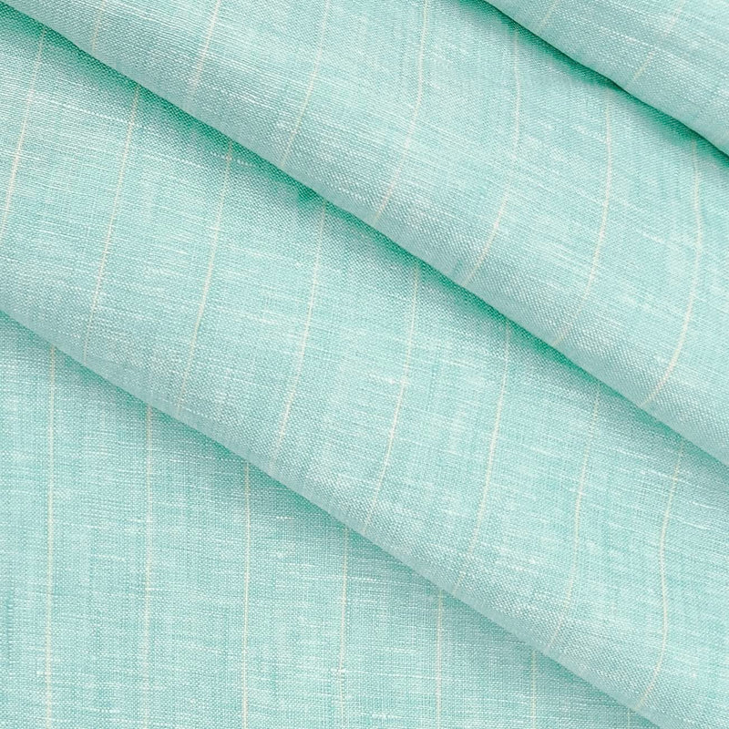 Linen Club Pure Linen 80 Lea Lining Shirt Fabric colour Sea Green