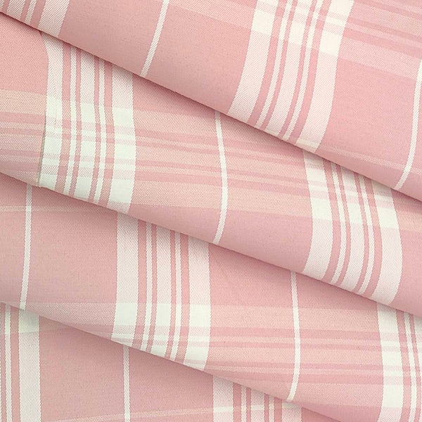 Shirt Fabric Arvind Cotton Blended Check Colour Blush Pink
