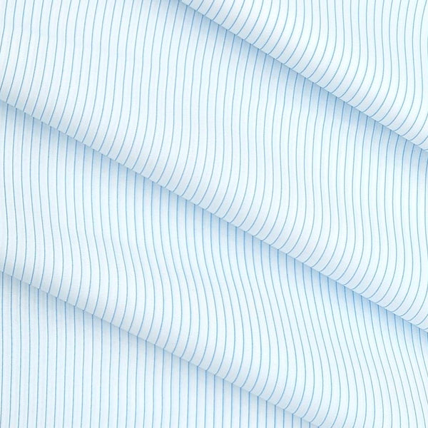 Shirt Fabric Arvind Cotton Blended Formal Lining Colour Peacock Blue