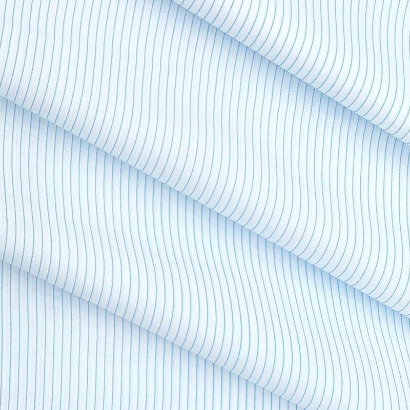 Shirt Fabric Arvind Cotton Blended Formal Lining Colour Peacock Blue