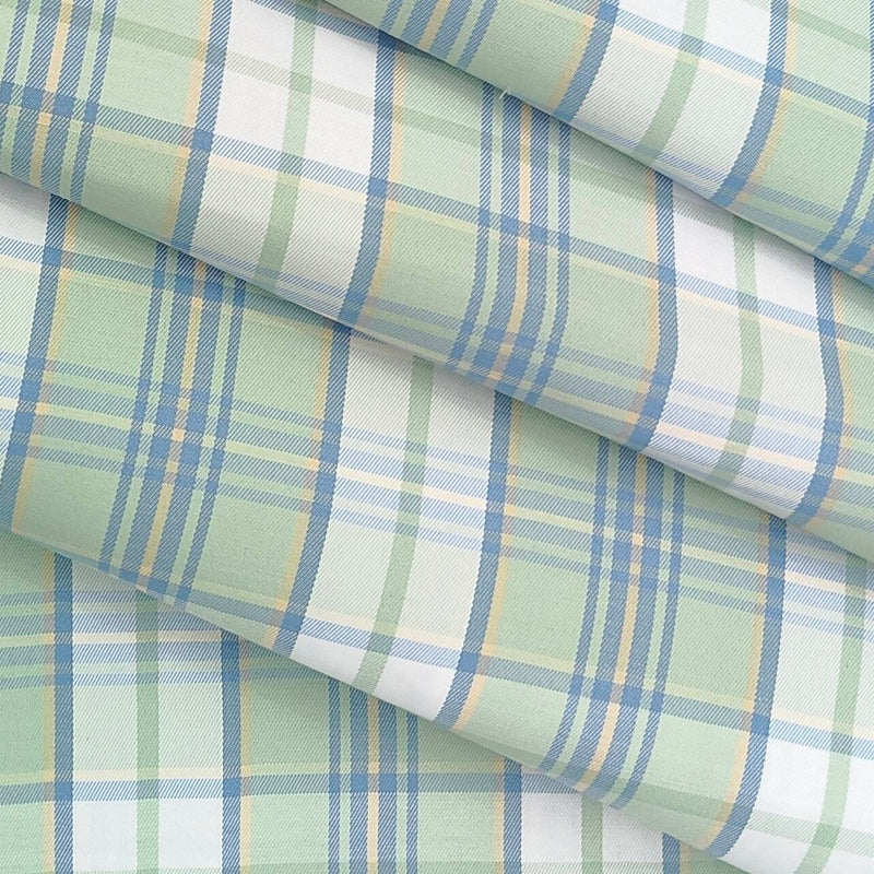Shirt Fabric Arvind Cotton Blended Check Colour Hunter Green