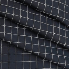 Shirt Fabric Raymond Blended Check Colour Black