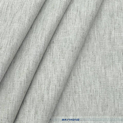 Shirt Fabric Raymond Blended Pin Check Colour Light Green