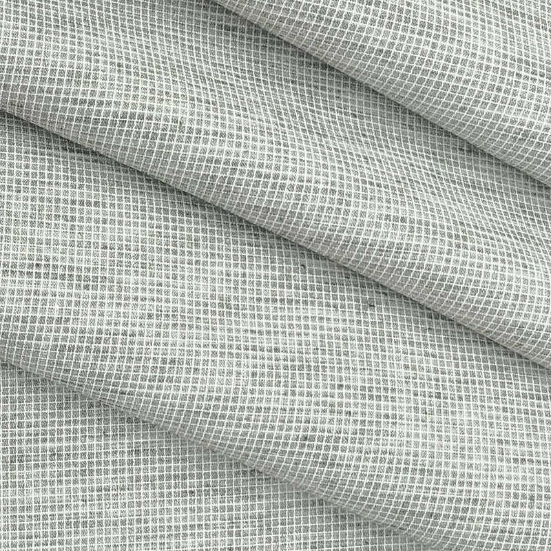 Shirt Fabric Raymond Blended Pin Check Colour Light Green