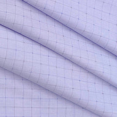 Shirt Fabric Raymond Blended Check Colour Lavender