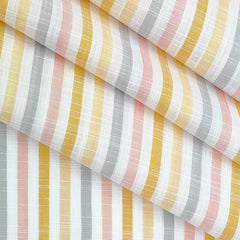 Shirt Fabric Raymond 100% Cotton Broad Lining Colour Peach Yellow Grey