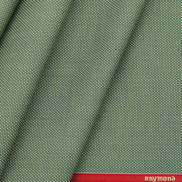 Trouser Fabric Raymond Wool Blended Dotted Colour Elaichi Green