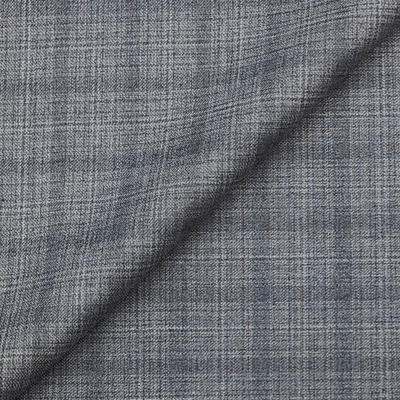 Trouser Fabric Raymond Wool Blended Check Colour Elite Grey