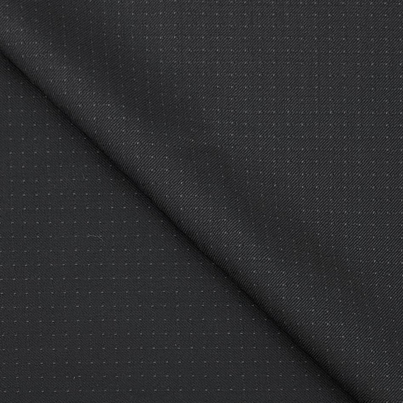 Trouser Fabric Raymond 90s Wool Dotted Colour Black
