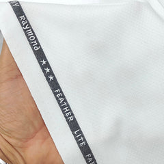 Raymond Terry Rayon Dobby Trouser Fabric Color White