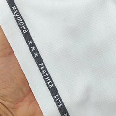 Raymond Terry Rayon Dobby Trouser Fabric Color White