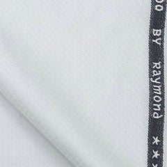 Raymond Terry Rayon Dobby Trouser Fabric Color White