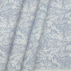 Shirt Fabric Raymond 100% Cotton Printed Colour Maya Blue