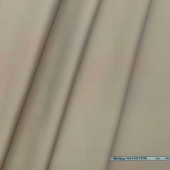 Trouser Fabric Raymond Pure Cotton Textured Lycra Color Dark Beige