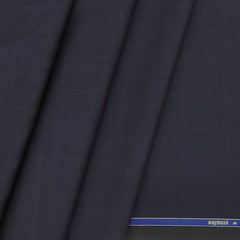 Trouser Fabric Raymond 100s Count PV Check color Dark Blue