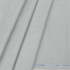 Shirt Fabric Raymond 100% cotton Plain Colour Light Grey