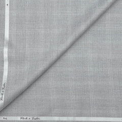 Trouser Fabric Reid & Taylor PV Check Natural Stretch Softest Color Grandma Grey
