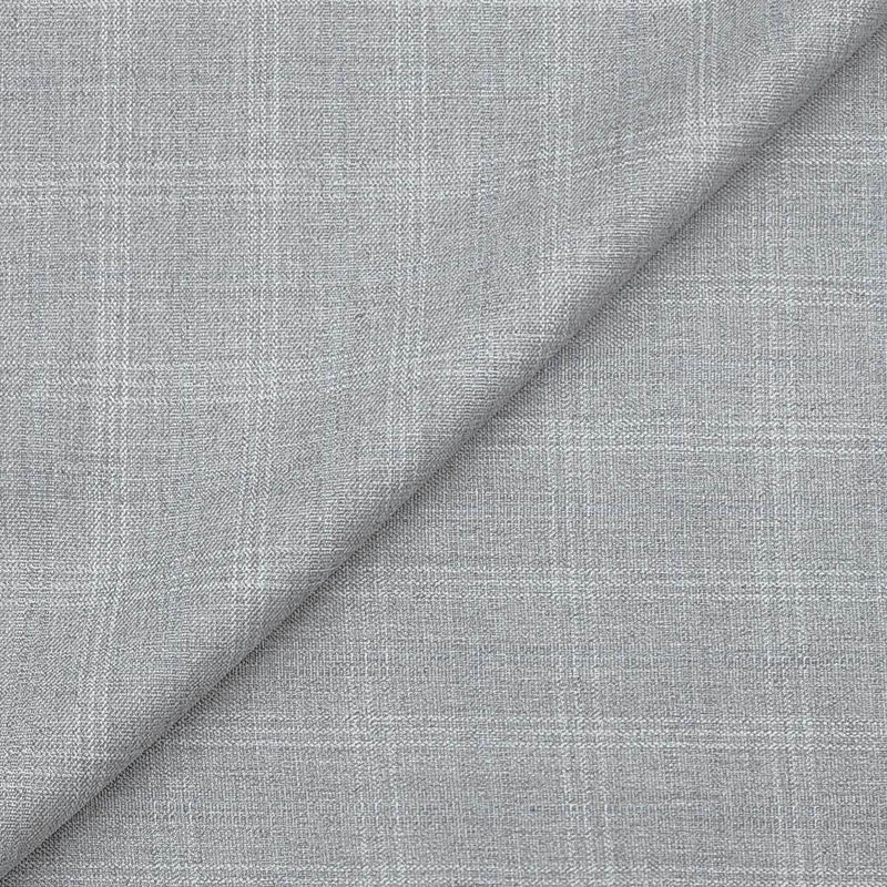 Trouser Fabric Reid & Taylor PV Check Natural Stretch Softest Color Grandma Grey