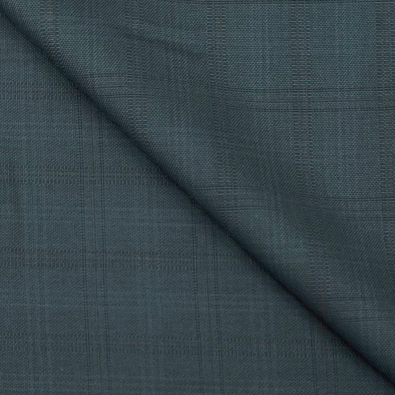 Trouser Fabric Reid & Taylor PV Check Natural Stretch Softest Color Pine Green