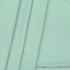Shirt Fabric Raymond 100% cotton Plain Colour Mint Green