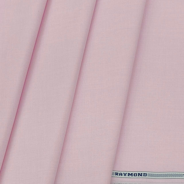 Shirt Fabric Raymond 100% cotton Plain Colour Light Pink