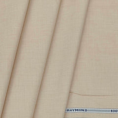 Shirt Fabric Raymond 100% cotton Plain Colour Latte Brown