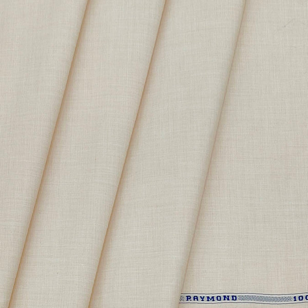 Shirt Fabric Raymond 100% cotton Plain Colour Light Brown