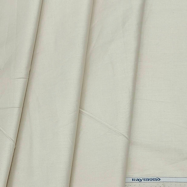 Shirt Fabric Raymond 70s Giza Cotton Plain Blanched Almon Brown