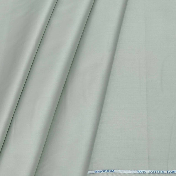 Shirt Fabric Raymond 70s Giza Cotton Plain Colour Beaver Greenish Grey