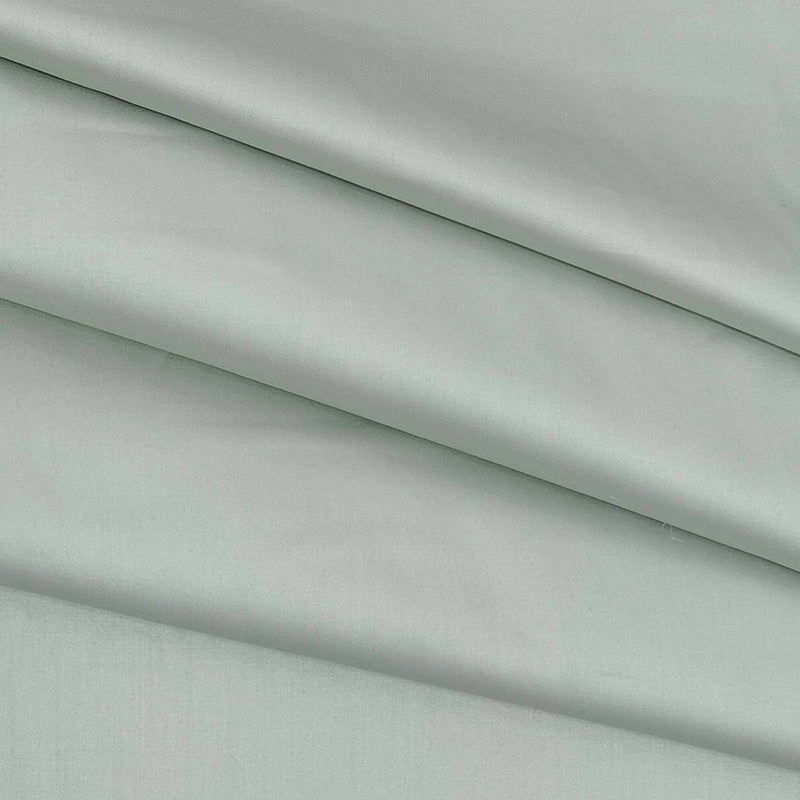 Shirt Fabric Raymond 70s Giza Cotton Plain Colour Beaver Greenish Grey