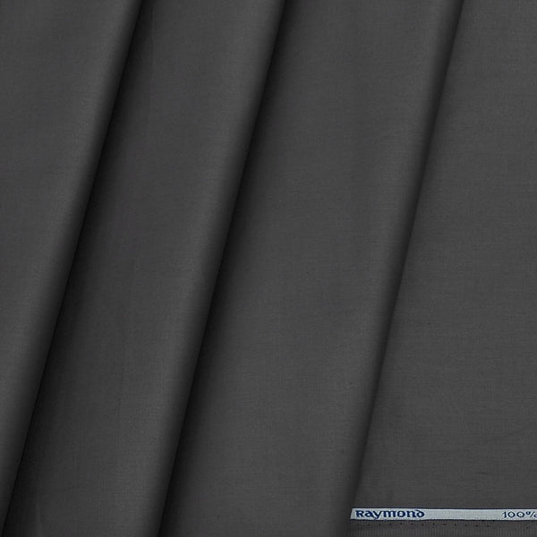Shirt Fabric Raymond 70s Giza Cotton Plain Colour Koala Grey