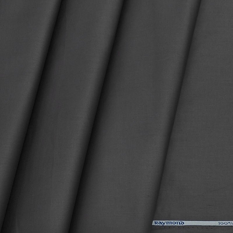 Shirt Fabric Raymond 70s Giza Cotton Plain Colour Koala Grey