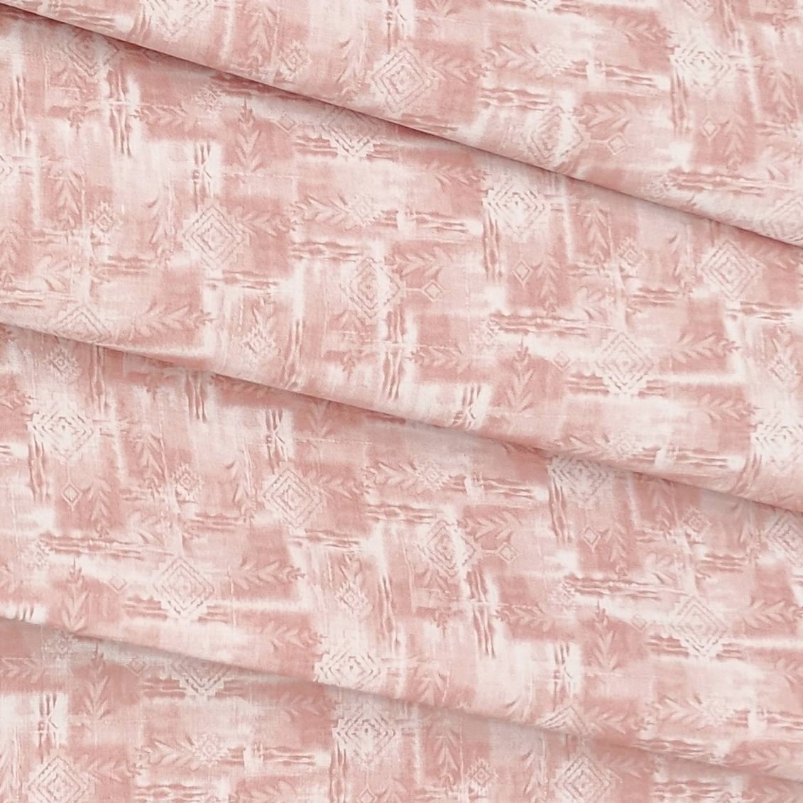 Shirt n Kurta Fabric Stiff Pure Cotton Premium Digital Printed Colour Rose Pink