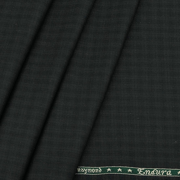 Trouser Fabric Raymond PV Check Colour Dark Charcoal Green