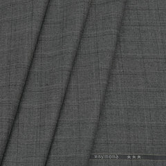 Trouser Fabric Raymond PV Thick Check Colour Classic Silver
