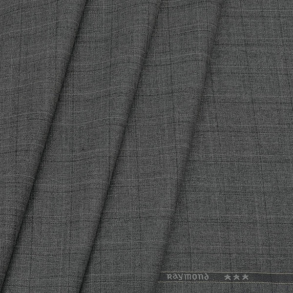 Trouser Fabric Raymond PV Thick Check Colour Classic Silver