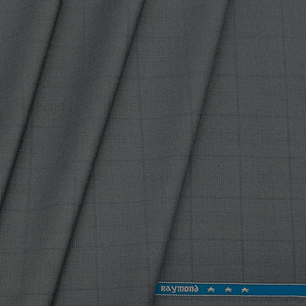 Trouser Fabric Raymond PV Check Colour Pewter Grey