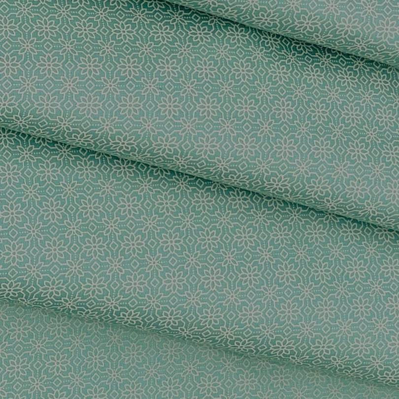 Shirt Fabric ManTire Giza Cotton Printed Colour Pistachio Green