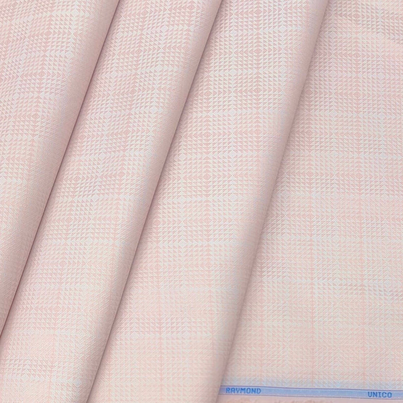 Shirt Fabric Raymond Blended Broad Jacquard Colour Crepe Pink