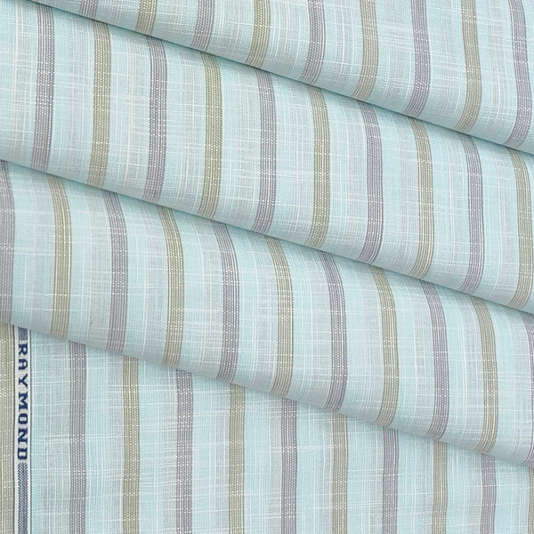 Shirt Fabric Raymond 100% Cotton Broad Lining Colour Light Blue