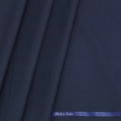 Trouser Fabric Reid & Taylor PV Self Dotted Colour Dark Blue