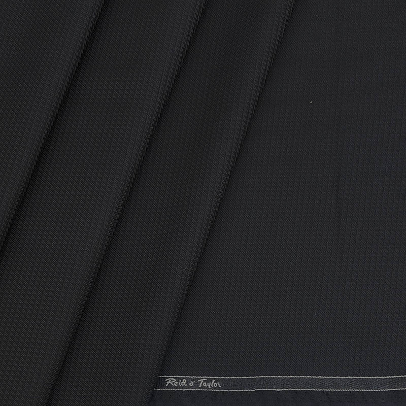 Trouser Fabric Reid & Taylor PV Self Dotted Colour Black