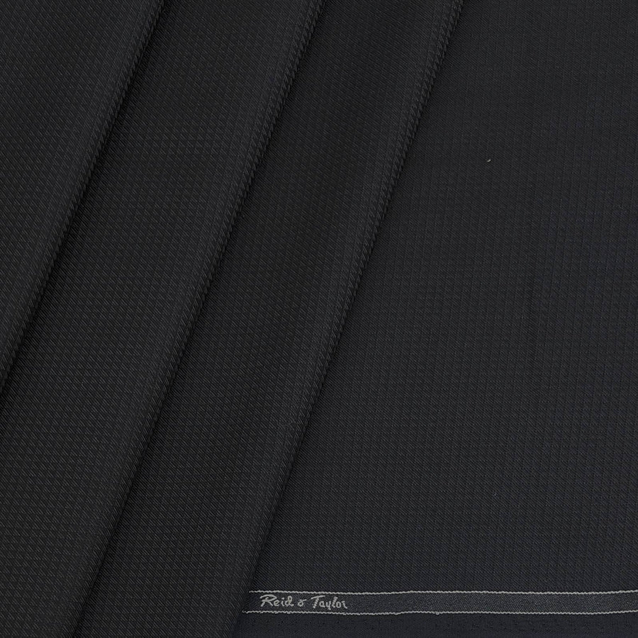 Trouser Fabric Reid & Taylor PV Self Dotted Colour Black