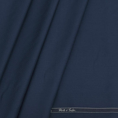 Trouser Fabric Reid & Taylor PV Self Dotted Colour Peacock Blue