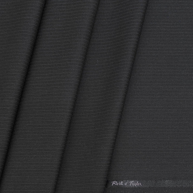 Trouser Fabric Reid & Taylor PV Pin Lining Colour Worsted Black